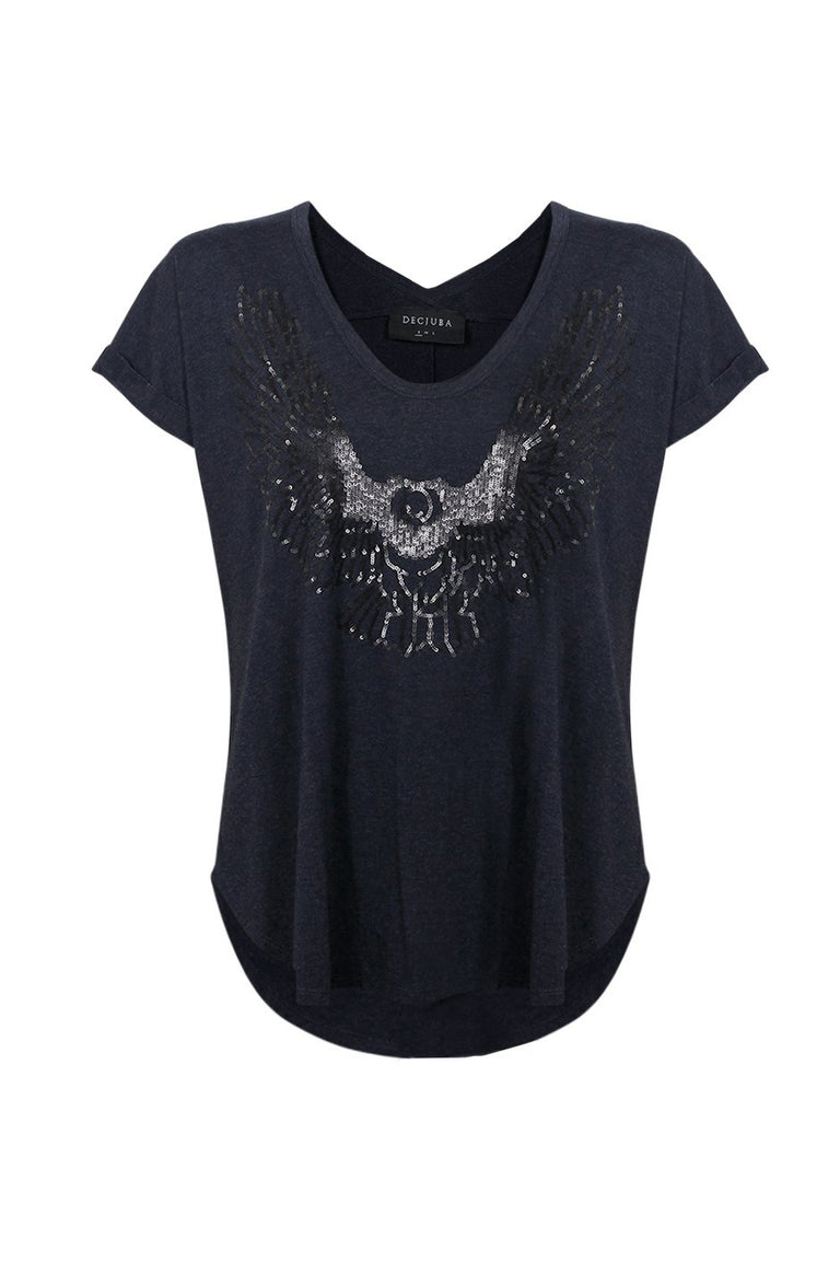 [TEST] Sequin Eagle Band Tee
