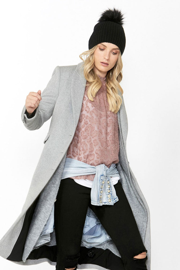[TEST] Arabella Animal Burnout Blouse