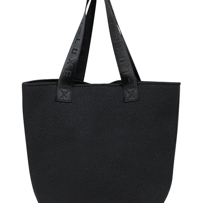 [TEST] Luxe Logo Handle Neoprene Tote