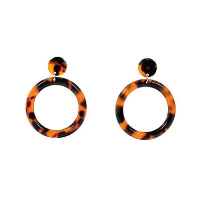 [TEST] Jae Resin Hoop Stud Earrings