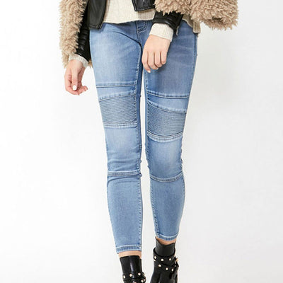 [TEST] Riley Crop Biker Jean