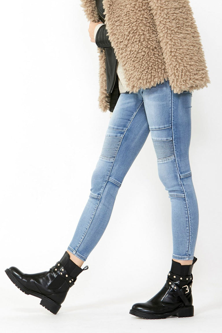 [TEST] Riley Crop Biker Jean