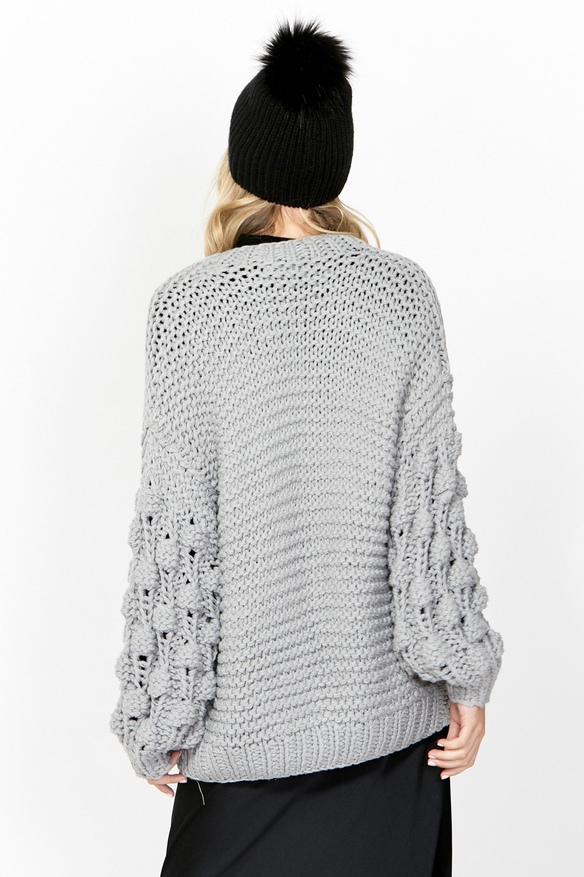 [TEST] Chloe Pom Detail Cardigan
