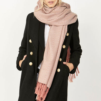 [TEST] Zig Zag Tassel Scarf