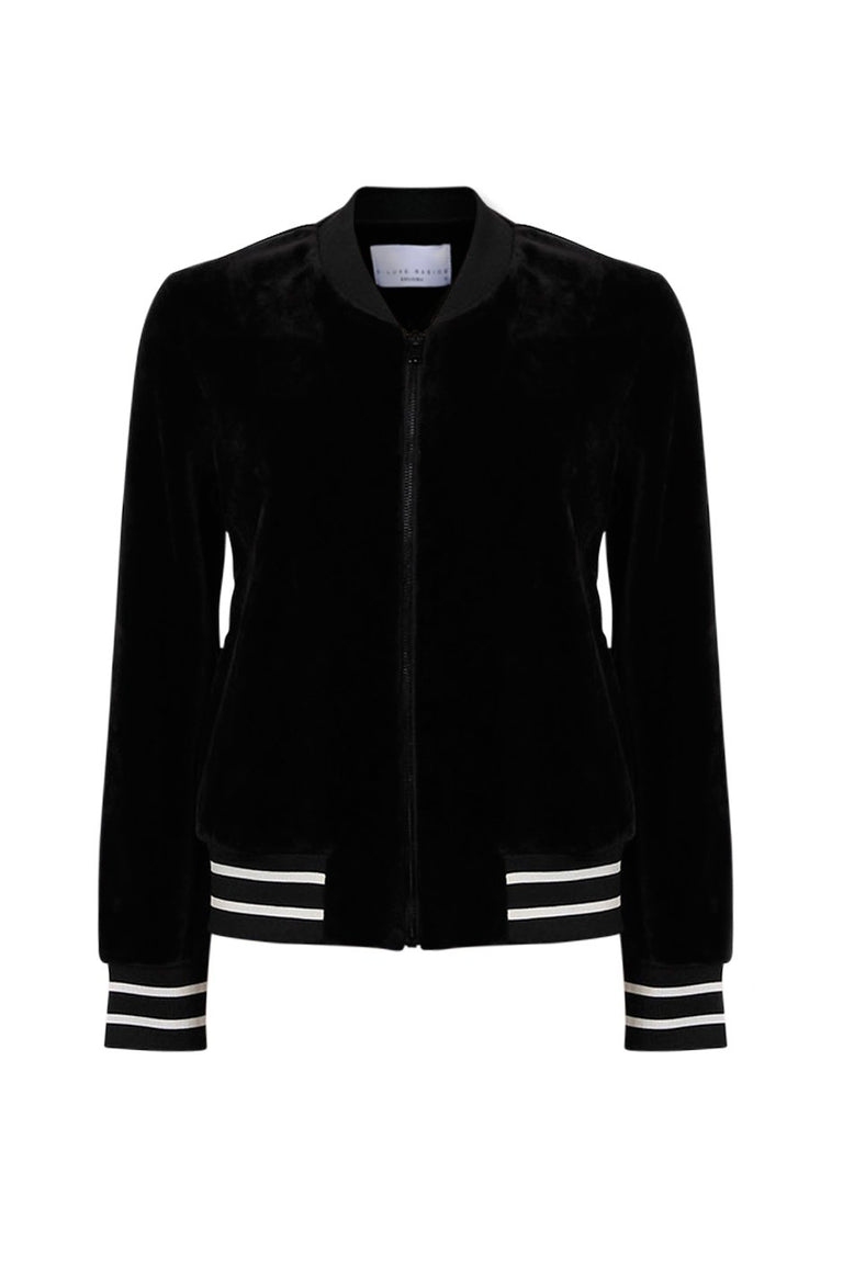 [TEST] Luxe Velour Bomber Jacket