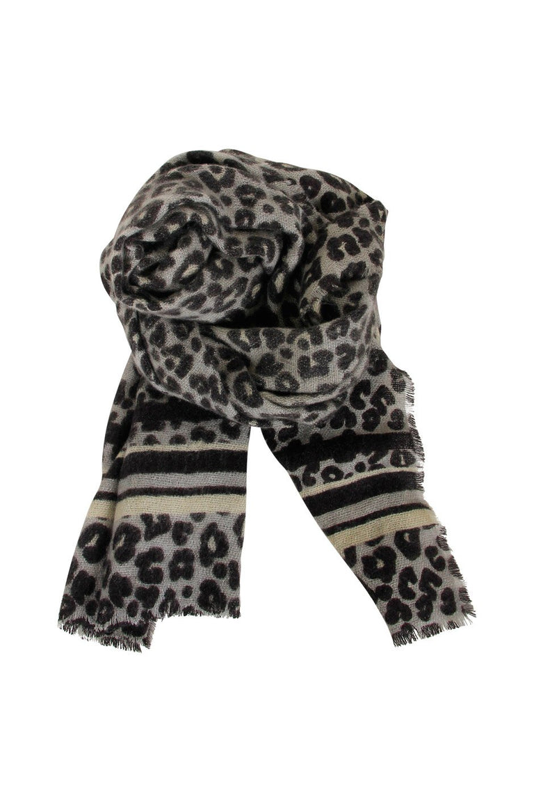 [TEST] Soft Leopard Lines Scarf
