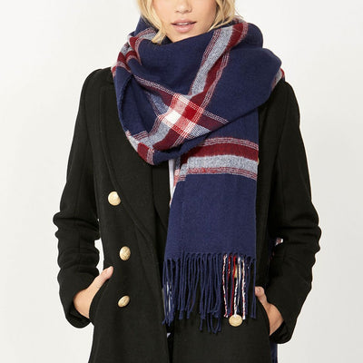 [TEST] Paris Tassel Check Scarf