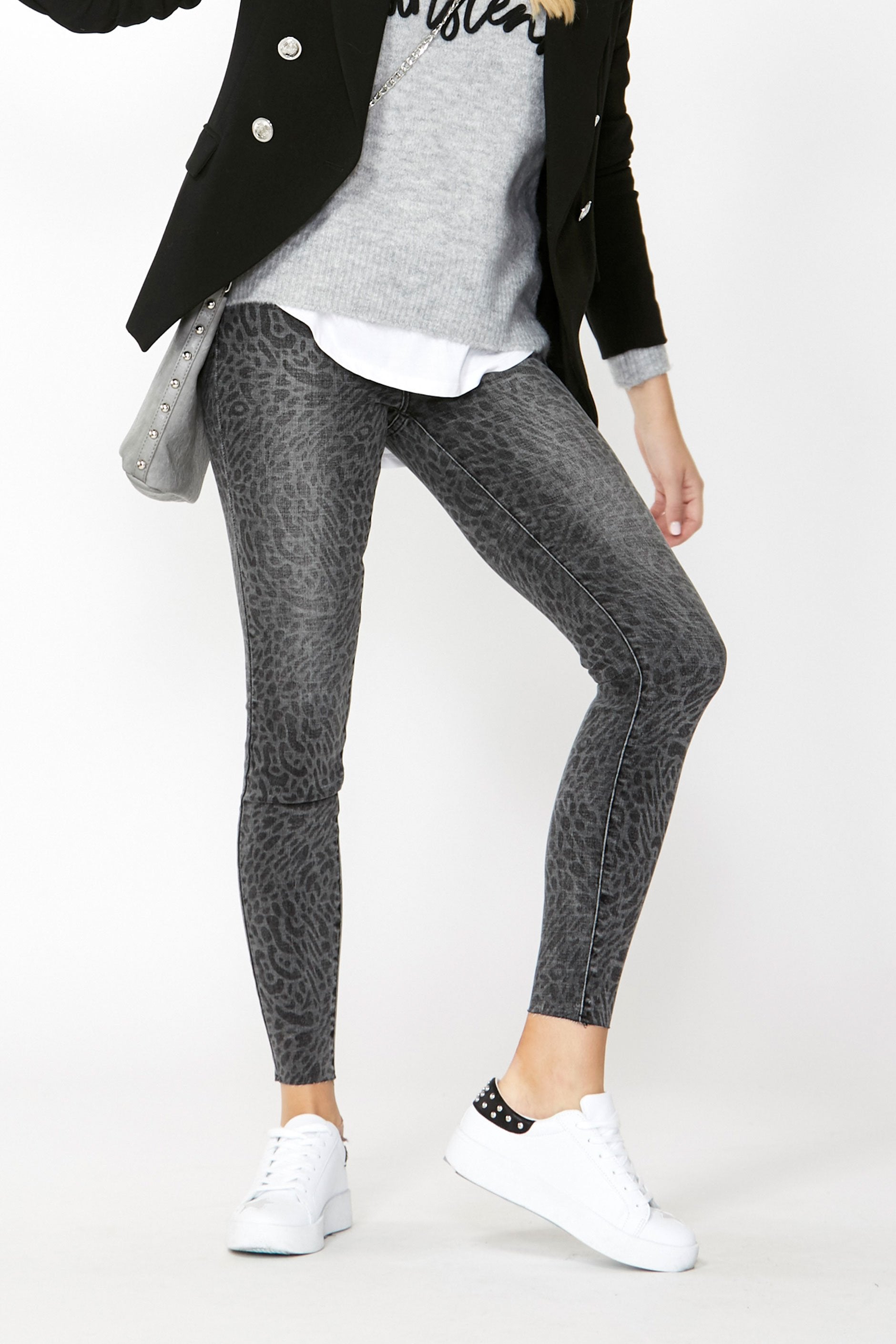 [TEST] Faded Animal Print Skinny Jean
