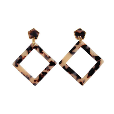 [TEST] Jana Square Resin Earrings