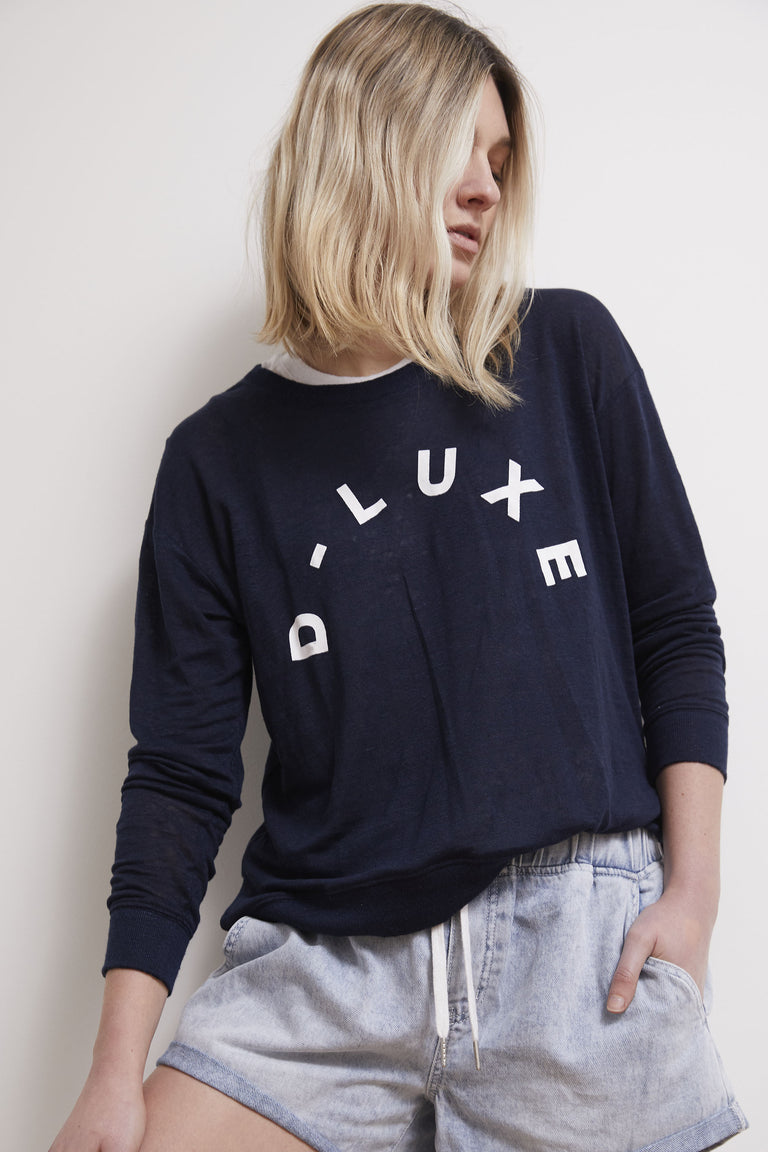 [TEST] D-Luxe Linen Logo Tee