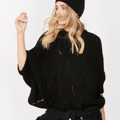 [TEST] Everly Pointelle Poncho Knit