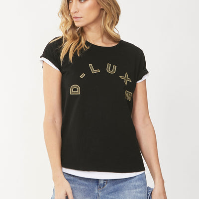 [TEST] Luxe Embroidered Logo Tee
