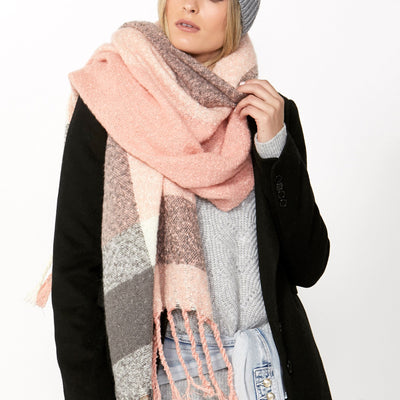 [TEST] Phoebe Check Textured Scarf