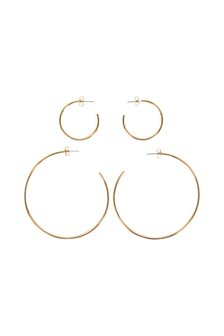 [TEST] Ava Small Large Hoop Earrings