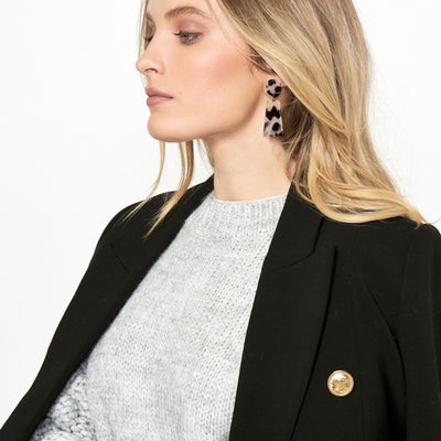 [TEST] Mora Circle Rec Resin Earrings