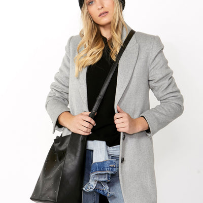[TEST] Studded Slouchy Tote Bag