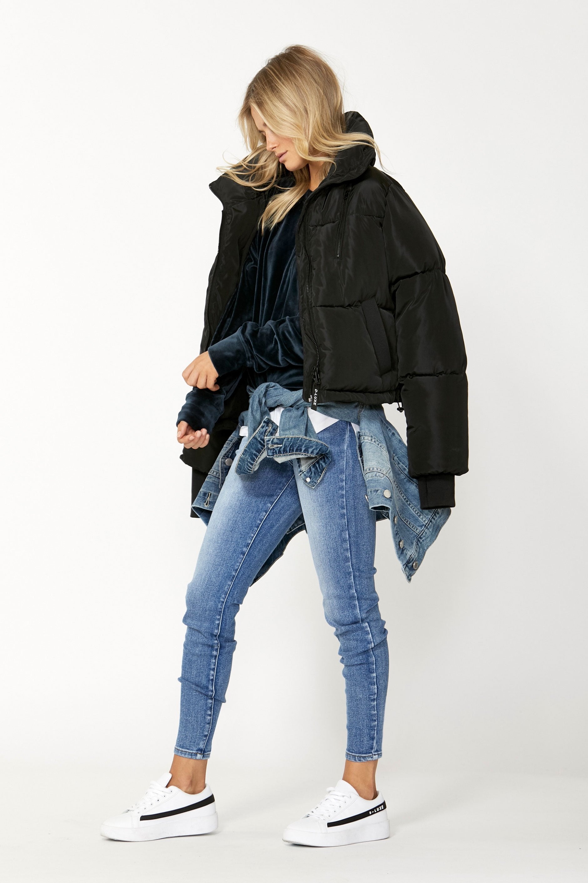 [TEST] Luxe Ruched Velour Sweat