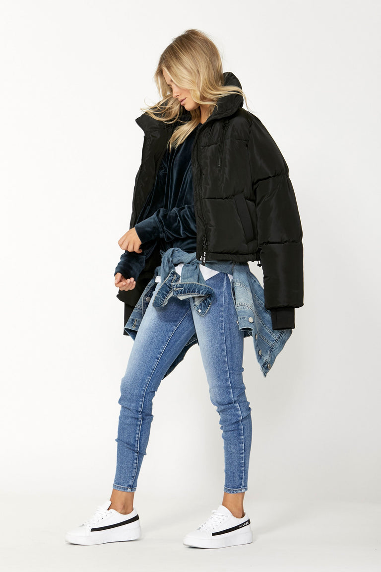 [TEST] Luxe Ruched Velour Sweat