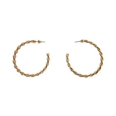 [TEST] Meg Chain Hoop Earrings