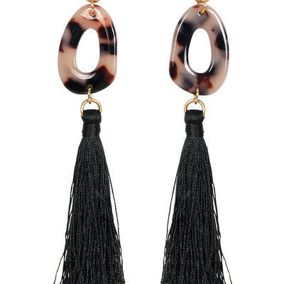 [TEST] Aria Tort Tassel Earrings
