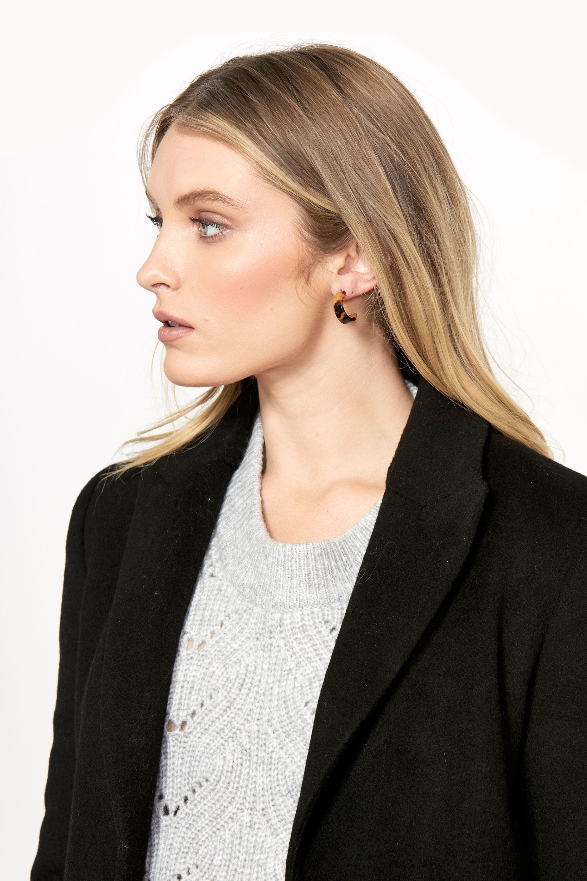 [TEST] Grace Small Resin Hoop Earring