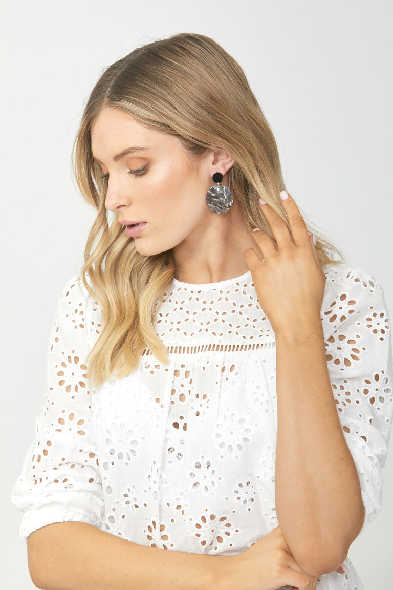 [TEST] Alika Resin Disc Earrings