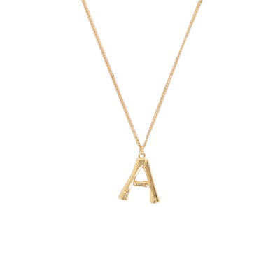 [TEST] Bamboo Initial Necklace
