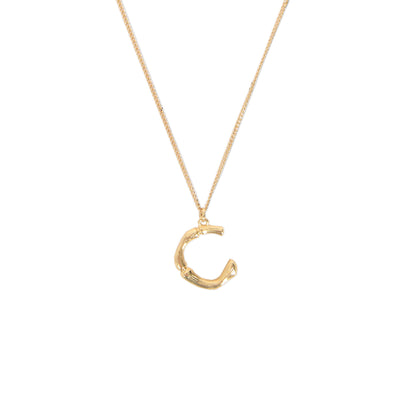 [TEST] Bamboo Initial Necklace
