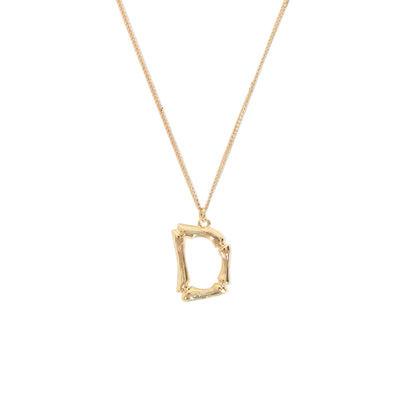 [TEST] Bamboo Initial Necklace