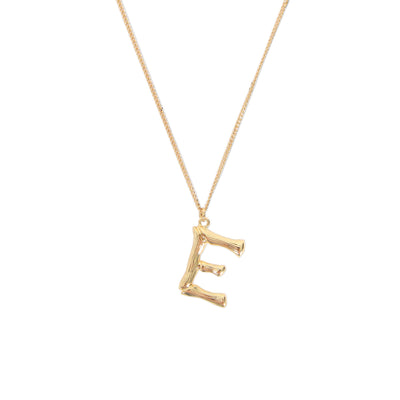 [TEST] Bamboo Initial Necklace