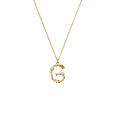 [TEST] Bamboo Initial Necklace
