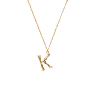 [TEST] Bamboo Initial Necklace