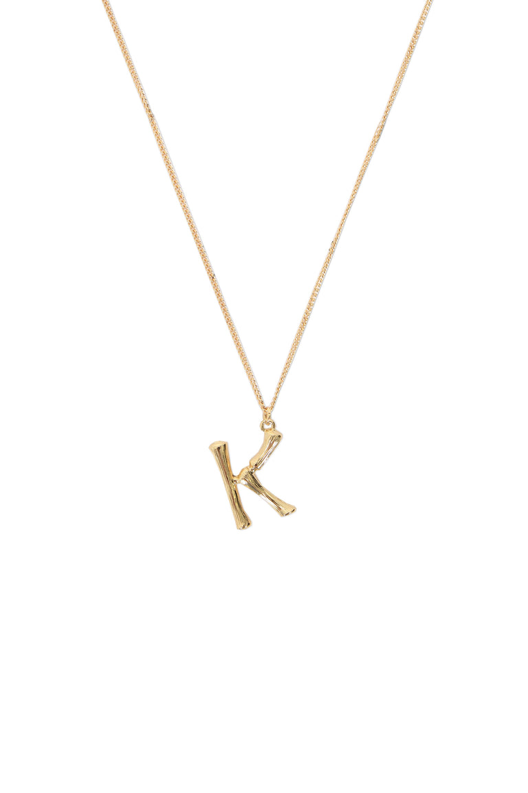 [TEST] Bamboo Initial Necklace