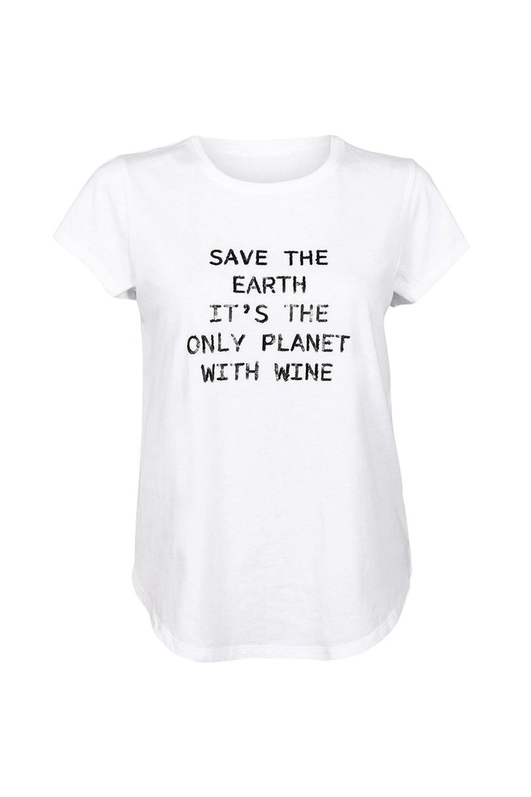 [TEST] Save the Earth Text Tee