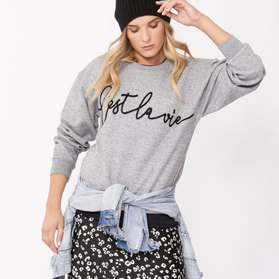 [TEST] Cest La Vie Applique Sweat