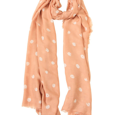 [TEST] Light Weight Spot Frayed Scarf