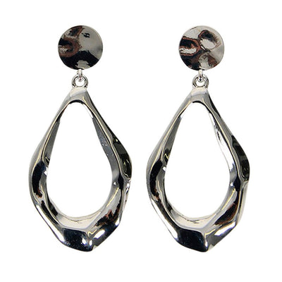 [TEST] Jaz Teardrop Hammered Earrings