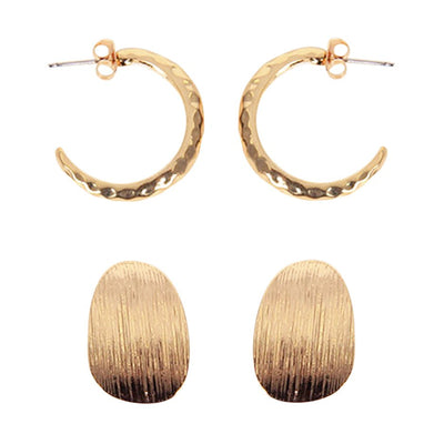 [TEST] Jem 2 Pack Textured Earrings
