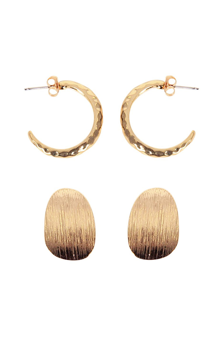[TEST] Jem 2 Pack Textured Earrings