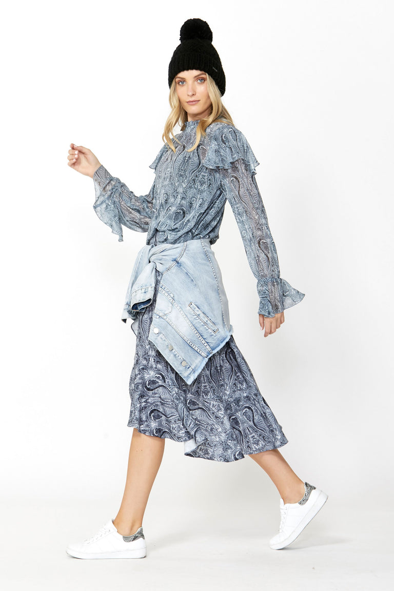 [TEST] Trinity Midi Ruffle Skirt