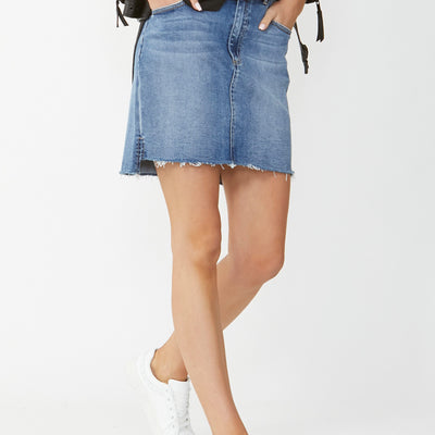[TEST] Gina Step Hem Denim Skirt