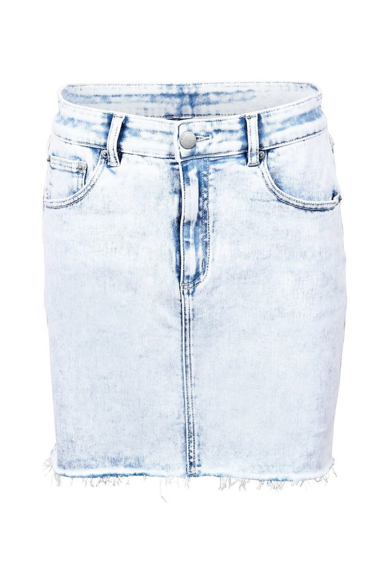 [TEST] Gina Step Hem Denim Skirt