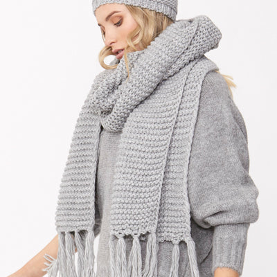 [TEST] Chunky Knit Tassel Scarf