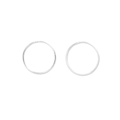 [TEST] 25mm Sterling Hoop Earrings
