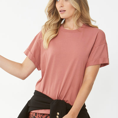 [TEST] Ella Cuffed Slouchy Tee