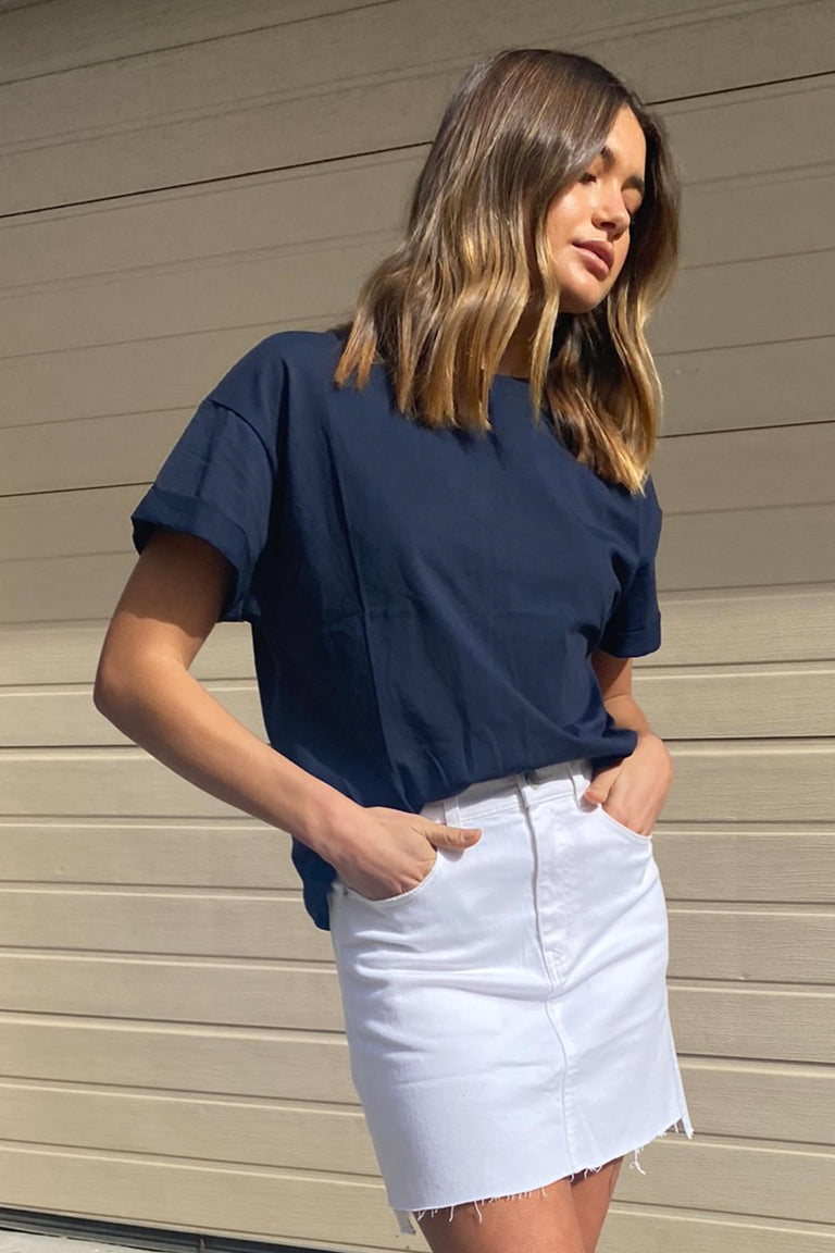 [TEST] Ella Cuffed Slouchy Tee