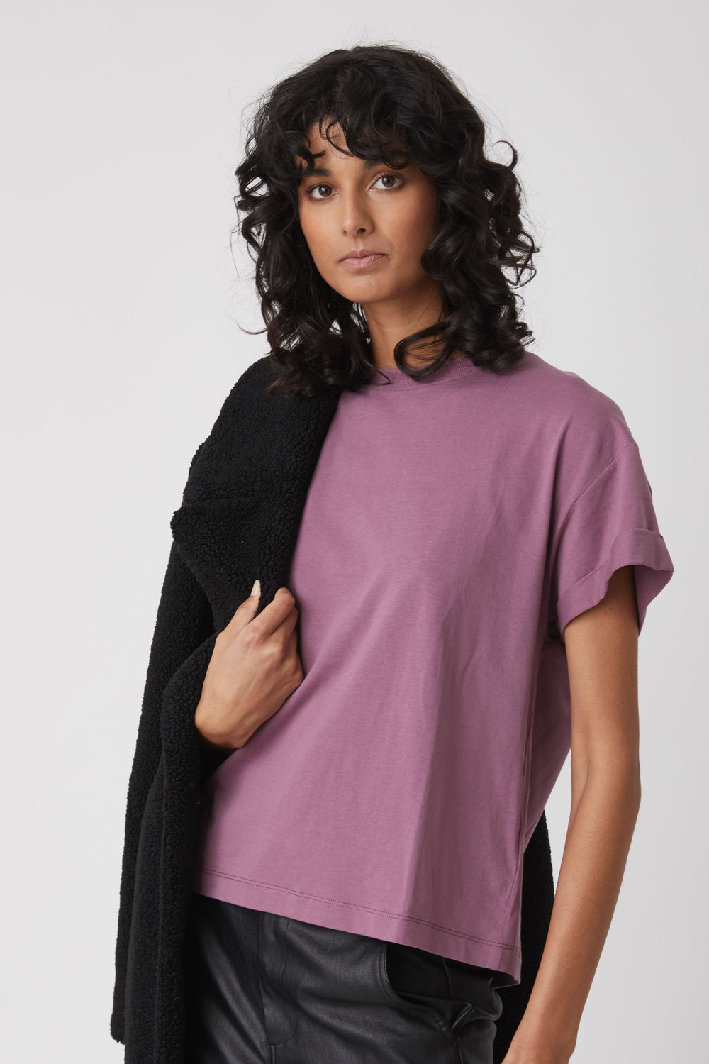 Ella Cuffed Slouchy Tee