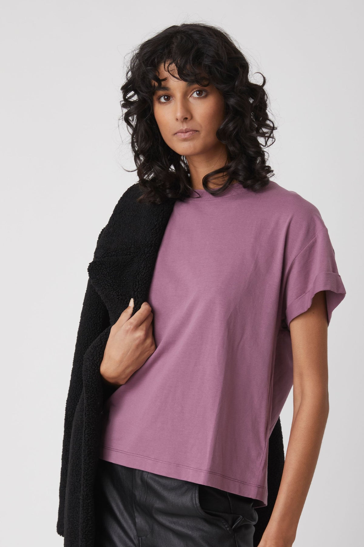 Ella Cuffed Slouchy Tee