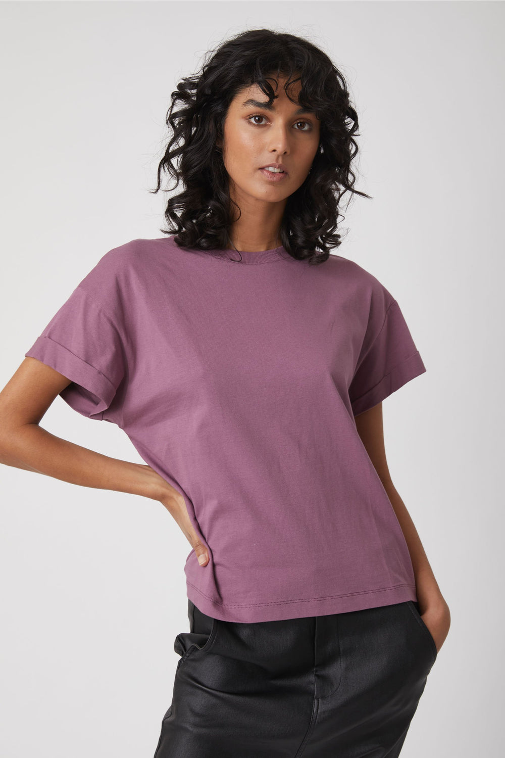 Ella Cuffed Slouchy Tee
