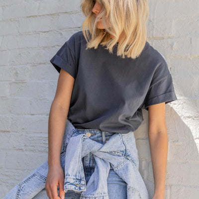 Ella Cuffed Slouchy Tee